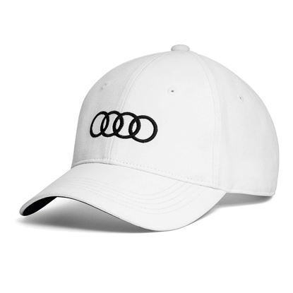 Resim Audi Dört Halka Şapka, Beyaz