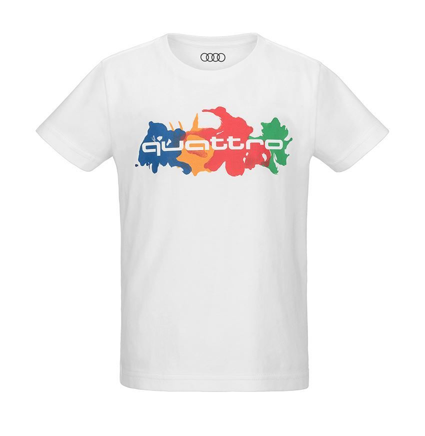 Audi quattro T-shirt, Çocuk, Beyaz resmi