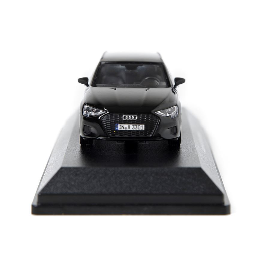 Audi A3 Sportback, Model Araç, Myth Siyah, 1:43