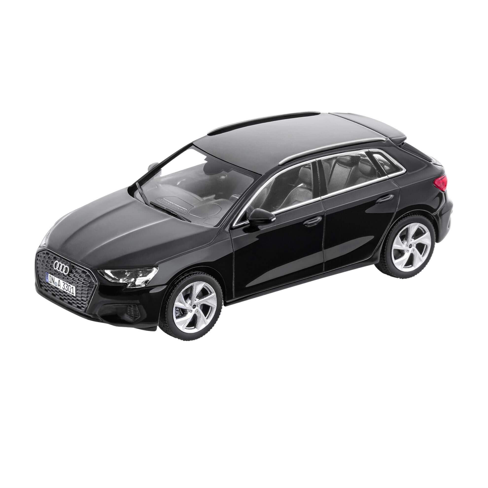 Audi A3 Sportback, Model Araç, Myth Siyah, 1:43