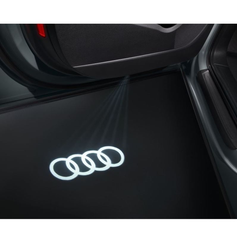 Resim Giriş alanı için LED'li Aydınlatma Audi logosu
