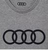 Resim Audi Rings T-Shirt , Erkek, Gri